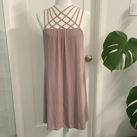 Strappy Mauve Sleeveless Dress, size S, Daytrip brand. NWT - Picture 2 of 13
